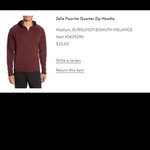 Zella Quarterzip Hoodie